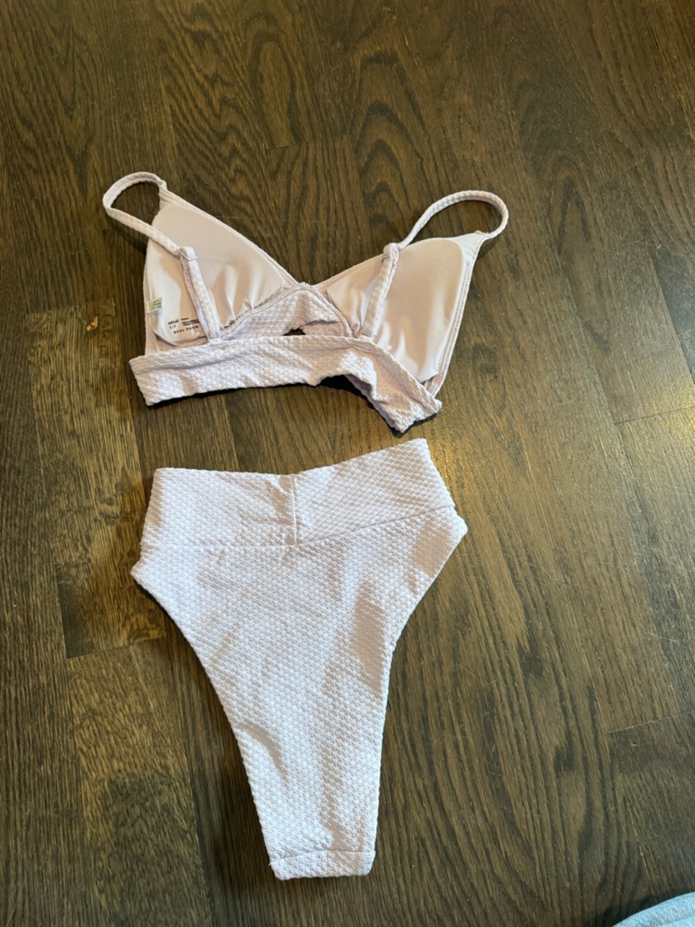 Aerie Lavender Swiss dot bikini XS bottoms S Top - Picture 2 of 4
